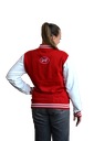 Lely College-Jacke rot/weiß unisex