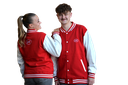 Lely College-Jacke rot/weiß unisex NEU