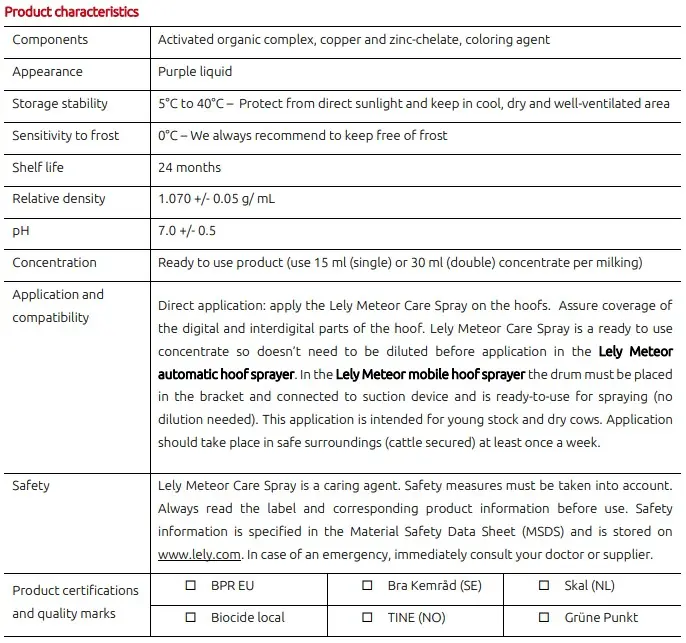 Lely Meteor Care Spray Sicherheit.webp