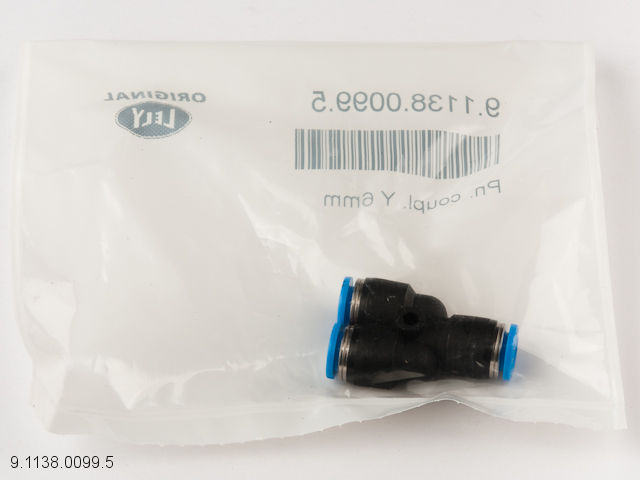 Luftkupplung Y-Stück 6mm