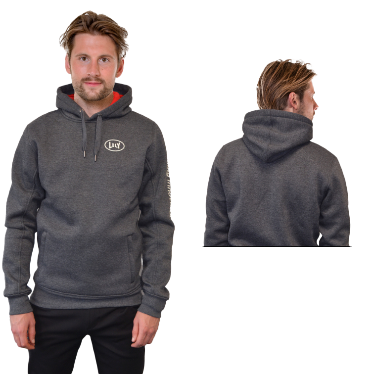 Hoodie unisex grau