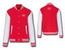 Lely College-Jacke rot/weiß unisex