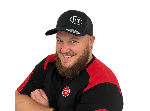 Schwarze Trucker-Kappe mit Lely-Logo 