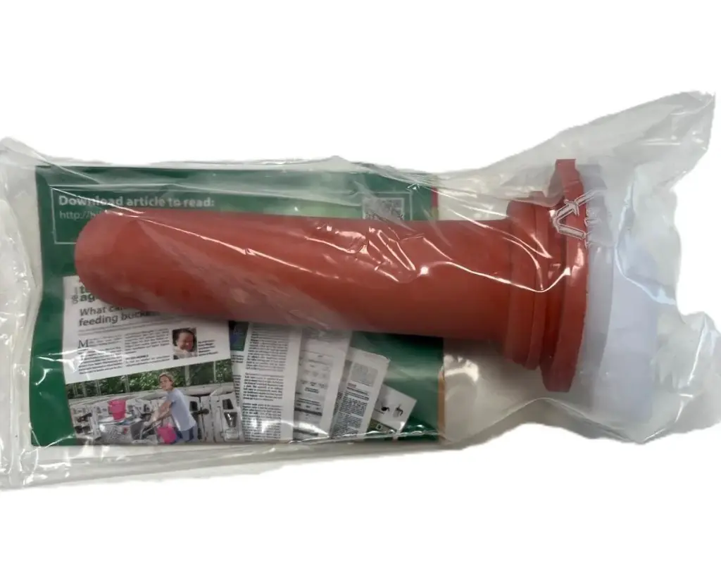 1-Click-Ventil & Sauger rot passend Lely Tränkeeimer 