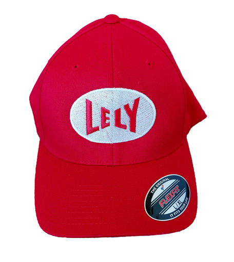 rote Kappe mit rundem Lely Logo