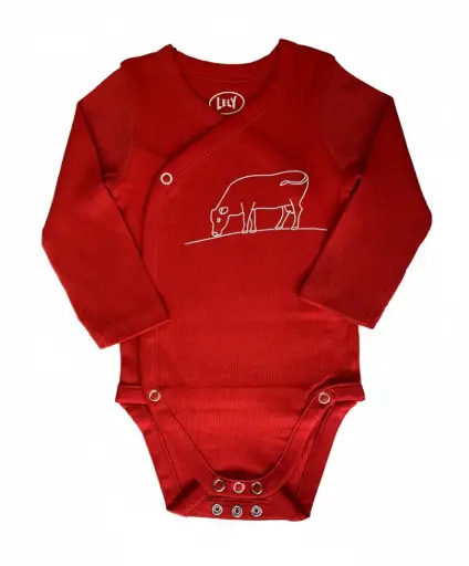 [9.9999.7746.0] Strampler Kinder rot 62/68