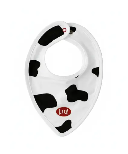 [9.9999.7748.0] Lätzchen Kinder schwarz / weiß Kuh