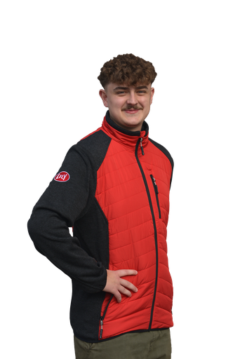 Lely Hybridjacke schwarz/rot Unisex