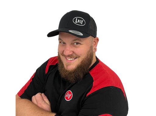 [LAT1569] Schwarze Trucker-Kappe mit Lely-Logo 