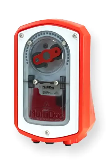 [LAT1653] MultiDos, HighSpeed 12-24VDC 200UPM Wandhalterung, Rot 